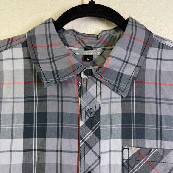 SMARTWOOL Shirt Medium Summit County Plaid Merino Wool Blend Men's Long Sleeve - Picture 3 of 13